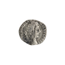 Denarius, Commodus (161–192; Roman emperor 177–192). Obverse: Head of Commodus in a laurel wreath