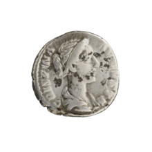 Denarius of Crispina (164–192?, Roman empress 178–192) issued under Commodus (161–192, Roman