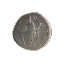 Denarius; issuer: Commodus (Roman emperor, 161–192); obverse: bust of Crispina (Roman empress,