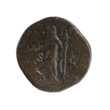 Sestertius, issuer Didius Julianus (133–193, Roman emperor 28 Mar–2 Jun 193) and Manlia Scantilla