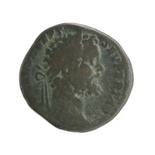 Sestertius; personifications; Septimius Severus (Roman Emperor; 146–211) — iconography: Victoria