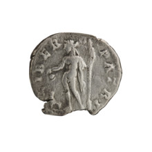 Denarius; Roman deities and animals; Liber (mythology); portrait of Septimius Severus (Roman