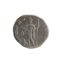 Denarius; Roman deities; Liber (mythology); animals; panthers; Septimius Severus (Roman emperor,
