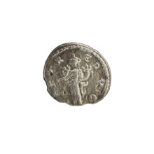 Denarius, Roman Empire, Septimius Severus (Roman emperor; 146–211). Obverse: head of Septimius