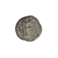 Denarius; obverse: Head of Septimius Severus in a laurel wreath facing right, inscribed L SEPT SEV