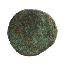 Sestertius of Septimius Severus (Roman emperor, 146–211). Obverse: Head of Septimius Severus in a