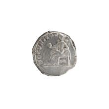 Denarius of Septimius Severus (146–211; Roman emperor 193–211), 196–197. Obverse: Head of Septimius