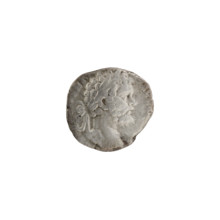Denarius; Obv.: PERT AVG, head of Septimius Severus in a laurel wreath facing right. Rev.: COSIIP