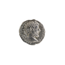 Denarius depicting Roman deities and Septimius Severus (146–211). Obverse: LSEPTSEVAVGIMP XIPARTMAX