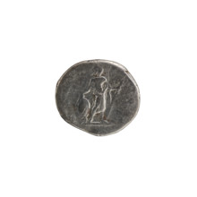 Denarius; Roman deities; Mars; Septimius Severus (Roman emperor, 146–211) — iconography. Obverse: