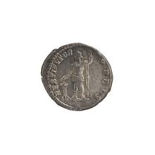 Denarius, tripod, Septimius Severus (Roman Emperor; 146–211) — iconography: emperor standing in