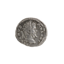 Denarius, Septimius Severus (Roman emperor; 146–211). Obverse: Head of Septimius Severus in a