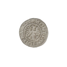 Crown ternary, Sigismund I the Old (King of Poland; 1506–1548). Obverse: Polish eagle with a crown;
