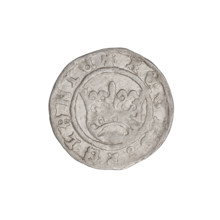 Crown half-grosz, Sigismund I the Old (King of Poland; 1506–1548). Obverse: Polish crowned eagle