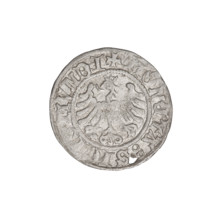 Crown half-grosz, Sigismund I the Old (King of Poland; 1506–1548), eagles, talons, crowns, wings.