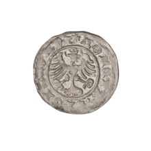 Crown half-grosz, Sigismund I the Old (King of Poland; 1506–1548). Obverse: Polish eagle with a
