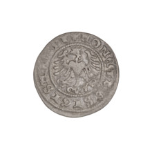 Crown half-grosz, Sigismund I the Old (King of Poland; 1506–1548). Obverse: Polish eagle with a