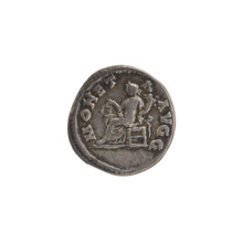 Denarius, Roman Empire, Septimius Severus (Roman emperor; 146–211) — iconography: Juno Moneta