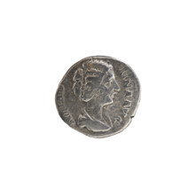 Denarius of Julia Domna (ca. 160–217), Roman empress (193–211). Obverse: IVLIA DOMNA AVG — bust of