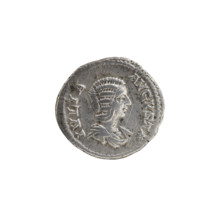 denarius, Julia Domna (ca. 160–217; Roman empress 193–211). Obv.: IVLIA AVGVSTA — bust of Julia