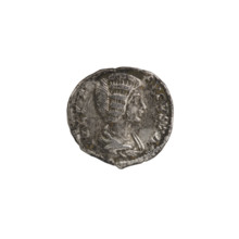 Denarius of Julia Domna (ca. 160–217; Roman empress 193–211), Roman Empire. Obv.: IVLIA AVGVSTA —