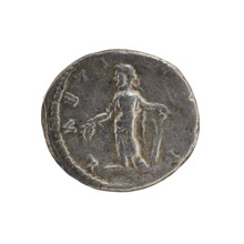 Denarius, Julia Domna (ca. 160–217; Roman empress 193–211). Obverse: IVLIA AVGVSTA, bust of Julia