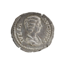 Denarius, Julia Domna (ca. 160–217; Roman Empress 193–211), Roman Empire. Obv.: IVLIA AVGVSTA —