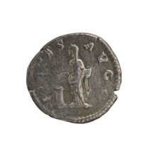 Denarius of Julia Domna (ca. 160–217; Roman empress 193–211), Roman Empire, 198–209. Obverse: IVLIA