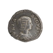 Denarius, Julia Domna (ca. 160–217; Roman empress 193–211). Obv.: IVLIA AVGVSTA — bust of Julia