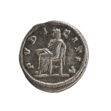 Denarius, Julia Domna (ca. 160–217; Roman empress 193–211). Roman Empire, 198–209. Obverse: IVLIA