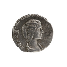 denarius, Julia Domna (ca. 160–217; Roman empress 193–211), Roman Empire — Obv.: IVLIA AVGV, bust