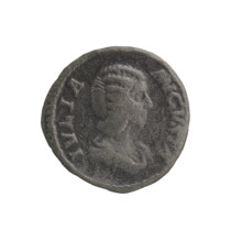 Denarius, Julia Domna (ca. 160–217; Roman empress 193–211). Obverse: IVLIA AVGVSTA — bust of Julia