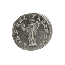 Denarius, Elagabalus (reigned 218–222), Roman Empire, 220–222. Obverse: IMP ANTONINVS PIVS AVG —