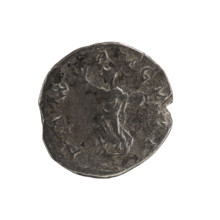 Denarius of Elagabalus (reigned 218–222 CE), Roman Empire. Obverse: IMP ANTONINVS PIVS AVG — bust