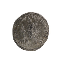 Denarius, Elagabalus (204–222; Roman emperor 218–222), Roman Empire. Obverse: Bust of Elagabalus