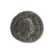 Denarius of Elagabalus (reigned 218–222). Obverse: IMP ANTONINVS PIVS AVG — Bust of Elagabalus with