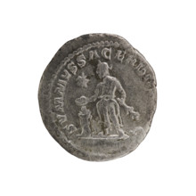 Denarius, Elagabalus (204–222; Roman emperor 218–222). Obverse: IMP ANTONINVS PIVS AVG — bust of