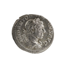Denarius, Elagabalus (reigned 218–222), Roman Empire, 220–222. Obverse: IMP ANTO PIVS AVG — Bust of