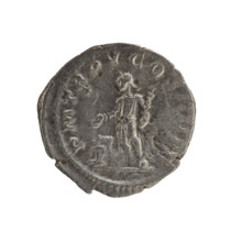 Denarius, Elagabalus (204–222; Roman emperor 218–222). Obverse: IMPANTONINVSPIVSAVG — Bust of