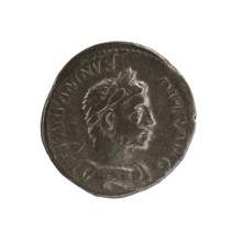 Denarius of Elagabalus (Emperor 218–222), Roman Empire, 222. Obverse: Bust of Elagabalus with