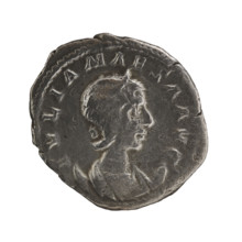 Antoninian of Elagabalus (reigned 218–222) and Julia Maesa (c.160–224). Obverse: IVLIAMAESAAVG —