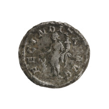 denarius, Julia Maesa (ca. 160–224; Augusta 218–224), Roman Empire. Obverse: Draped bust of Julia
