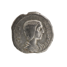 Denarius, Elagabalus (reigned 218–222), Julia Maesa (ca. 160–224; Augusta 218–224). Obverse: Draped