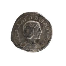 Denarius, Elagabalus (204–222; Roman emperor 218–222); Julia Maesa (ca. 160–224; Augusta 218–224).