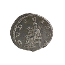 Denarius, Julia Maesa (ca. 160–224; Augusta 218–224). Obverse: Draped bust of Julia Maesa facing