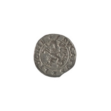 Livonian szelag; maker: Jan Hieronimowicz Chodkiewicz (ca. 1537–1579; administrator of Livonia);