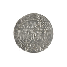 Livonian half-mark (half-fine), Sigismund II Augustus (king of Poland; 1544–1572) (interregnum).