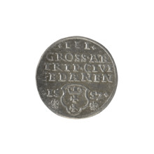 Gdansk trojak, Sigismund II Augustus (King of Poland, 1544–1572), Jagiellonian dynasty. Silver coin
