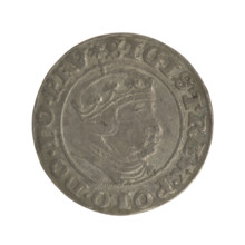 Gdansk grosz, Sigismund I the Old (King of Poland; 1506–1548). Polish coin, Jagiellon dynasty.