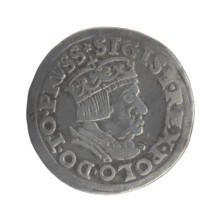 Gdansk trojak, Sigismund I the Old (King of Poland; 1506–1548), iconography: Polish coin, male